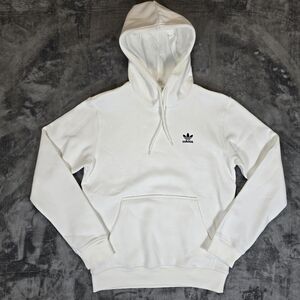 Adidas Originals Trefoil Essential Hoodie Size Small White